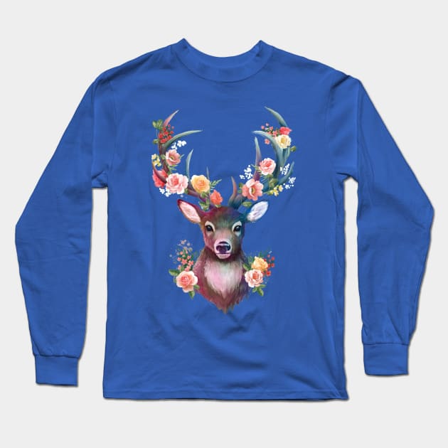 Deer v2 Long Sleeve T-Shirt by RubyArt